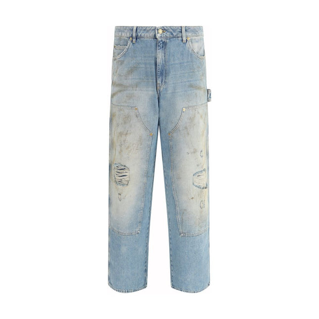 Golden Goose Blue Cotton Jeans Denim