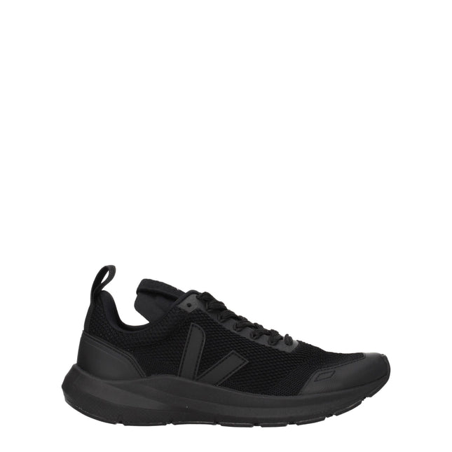 Veja Black Fabric Athletic Sneakers