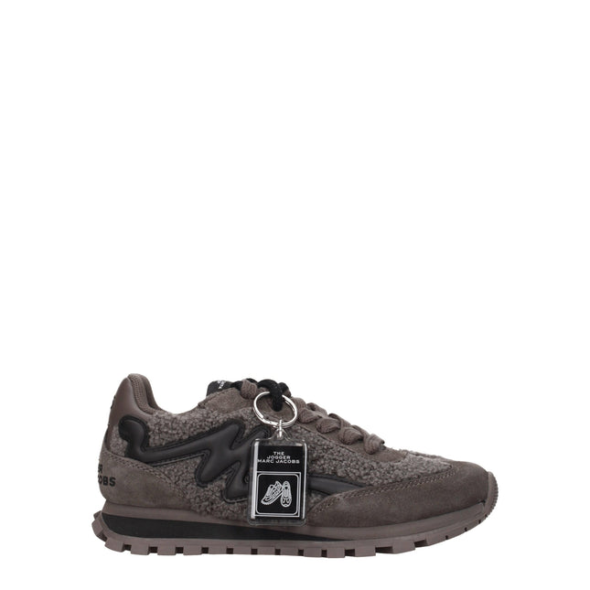 Marc Jacobs Gray Fur Chunky Sneakers