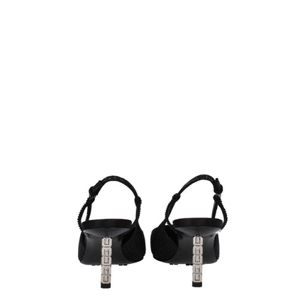 Givenchy Black Fabric High Heel Pumps