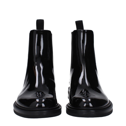 Dolce & Gabbana Black Leather Ankle Boots
