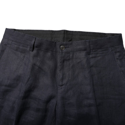 Dolce & Gabbana Dark Blue Double Breasted 2 Piece Suit