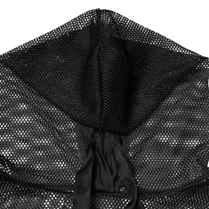 Dolce & Gabbana Black See Through Hooded Pullover Sweater