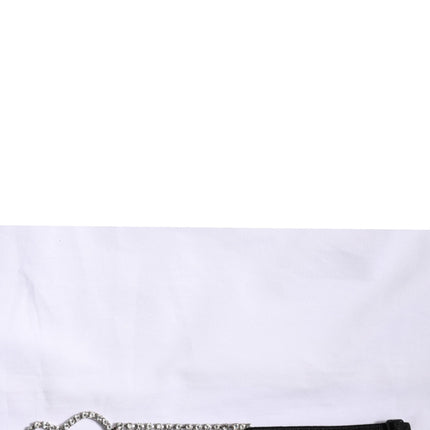 Dolce & Gabbana White Crystal Embellished Collared Shirt Top