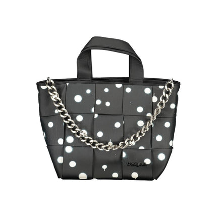 Desigual Nero Poliuretano Woman Shoulder Bag