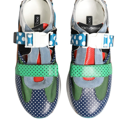 Dolce & Gabbana Multicolor Leather Low Top Sneakers Shoes
