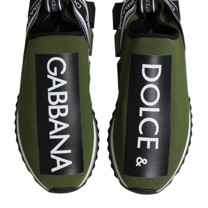 Dolce & Gabbana Green Logo Low Top Sorrento Men Sneakers Shoes