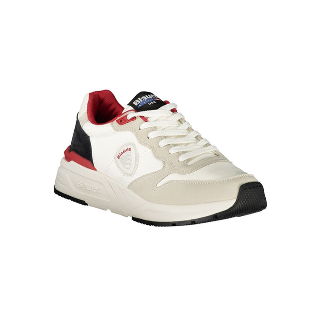 Blauer White Polyurethane Men Sneaker Blauer