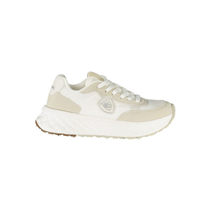Blauer White Polyurethane Women Sneaker