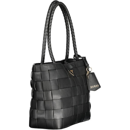 Guess Jeans Nero Poliuretano Women Handbag