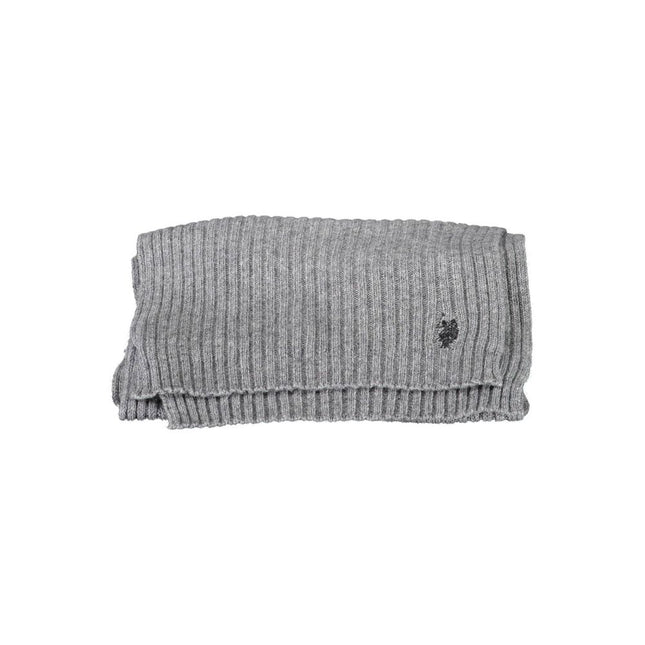 U.S. POLO ASSN. Gray Wool Men's Scarf
