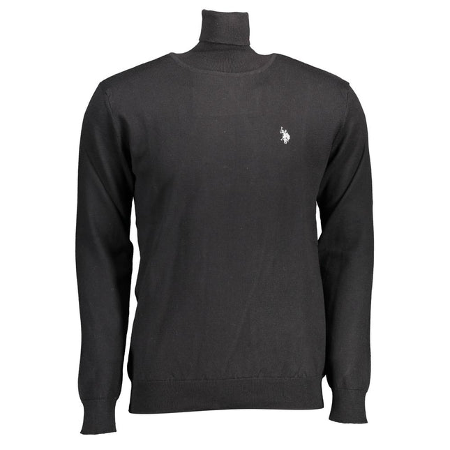 U.S. POLO ASSN. Black Cotton Men's Sweater