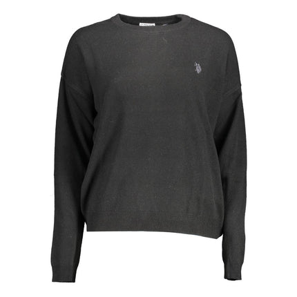 U.S. POLO ASSN. Black Viscose Women's Sweater