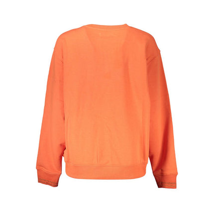 Desigual Arancione Cotton Women Sweatshirt