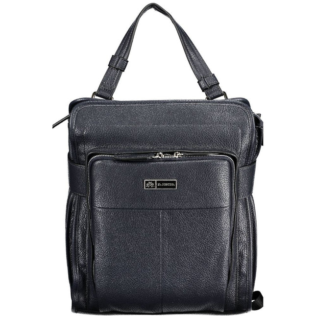 La Martina Blue Polyurethane Women Backpack