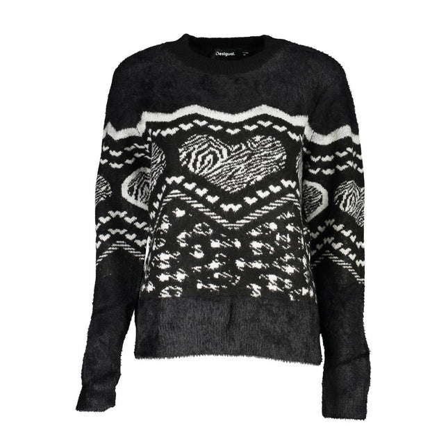 Desigual Black Acrylic Women Sweater with Metallic Fiber