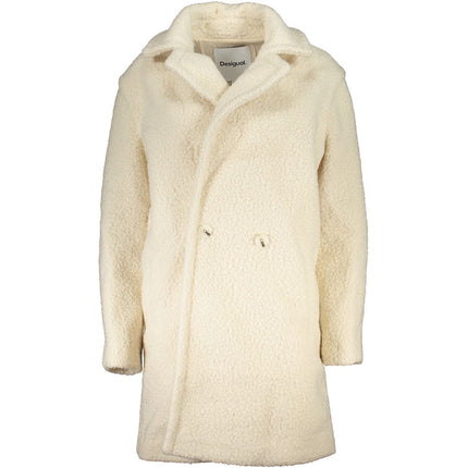 Desigual Bianco Polyester Women Jacket