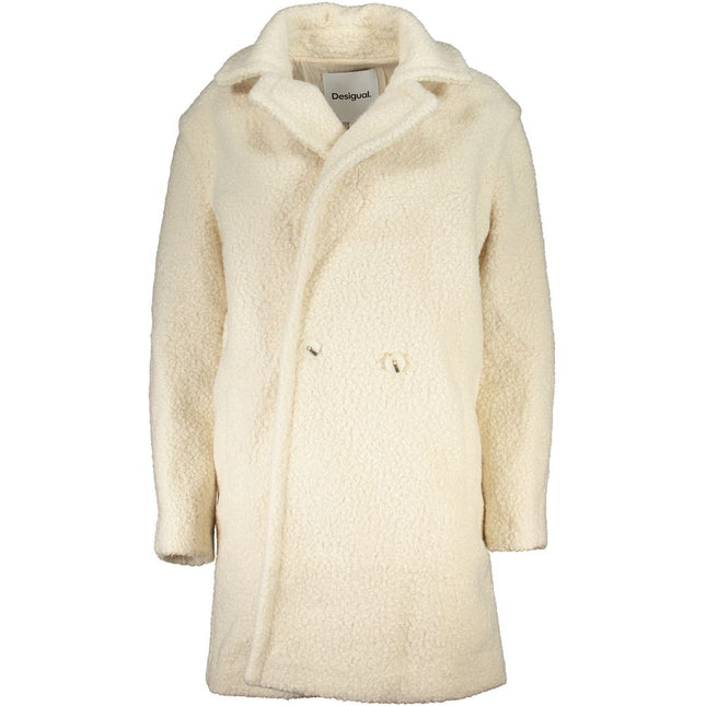 Desigual Bianco Polyester Women Jacket