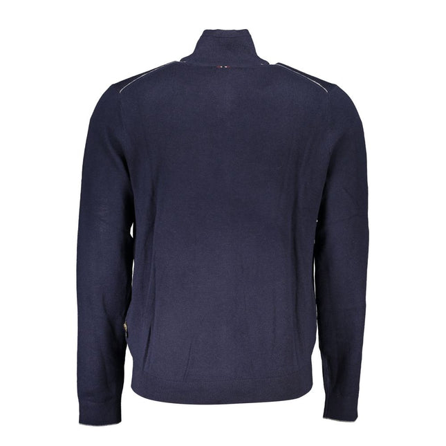 Napapijri Blue Tessuto Men's Cardigan