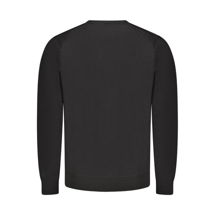 Guess Jeans Black Wool Mens Sweater