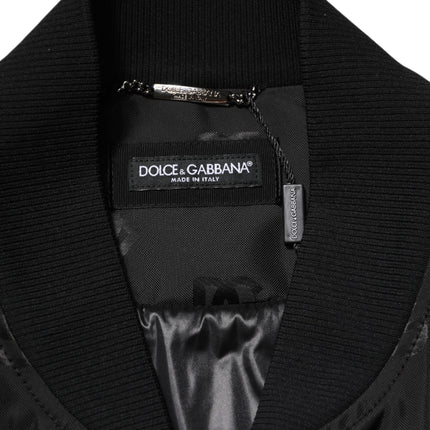 Dolce & Gabbana Black Cargo Windbraker Logo Mania Jacket