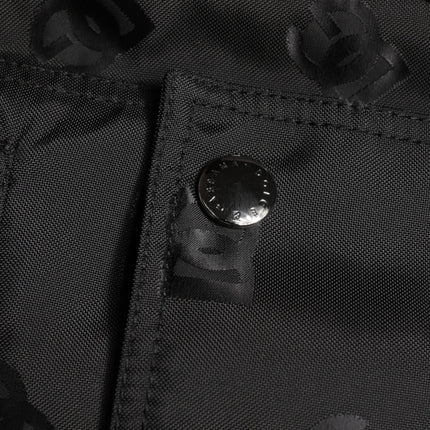 Dolce & Gabbana Black Cargo Windbraker Logo Mania Jacket