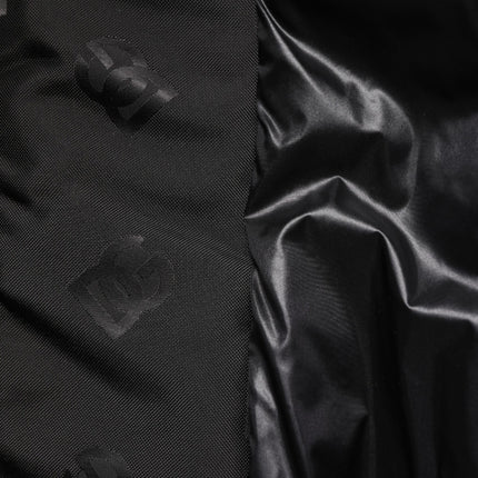 Dolce & Gabbana Black Cargo Windbraker Logo Mania Jacket
