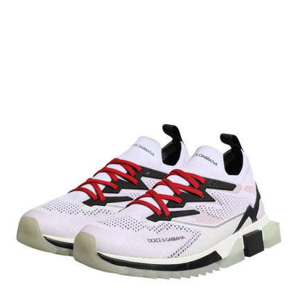 Dolce & Gabbana White SORRENTO Sport Stretch Sneakers Shoes
