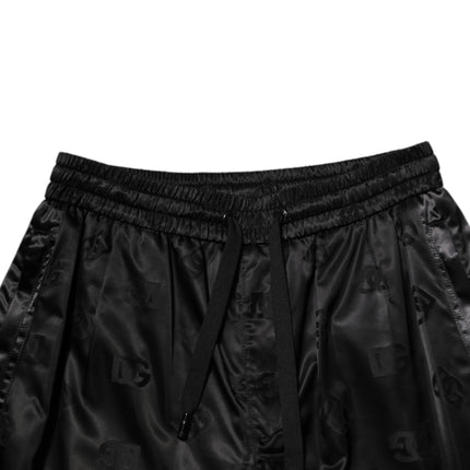 Dolce & Gabbana Black Logo DG Print Men Jogger Sweatpants Pants