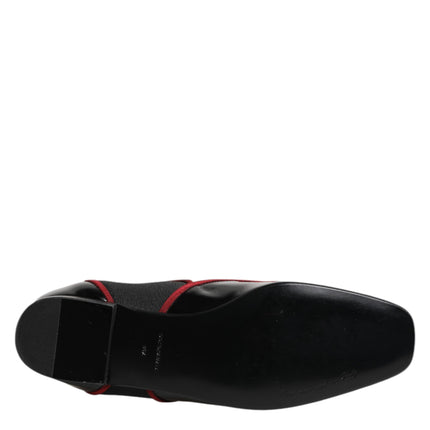 Dolce & Gabbana Black Jackie Buttoned Chelsea Boots Shoes
