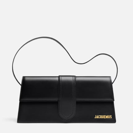 Jacquemus Black  leather Le Bambino Long bag