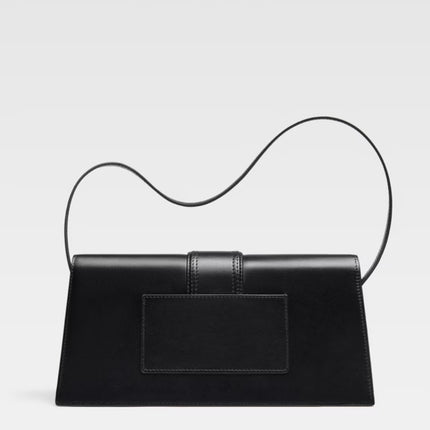 Jacquemus Black  leather Le Bambino Long bag