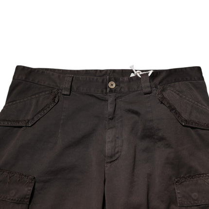 Dolce & Gabbana Brown Cotton Stretch Cargo Men Trouser Pants