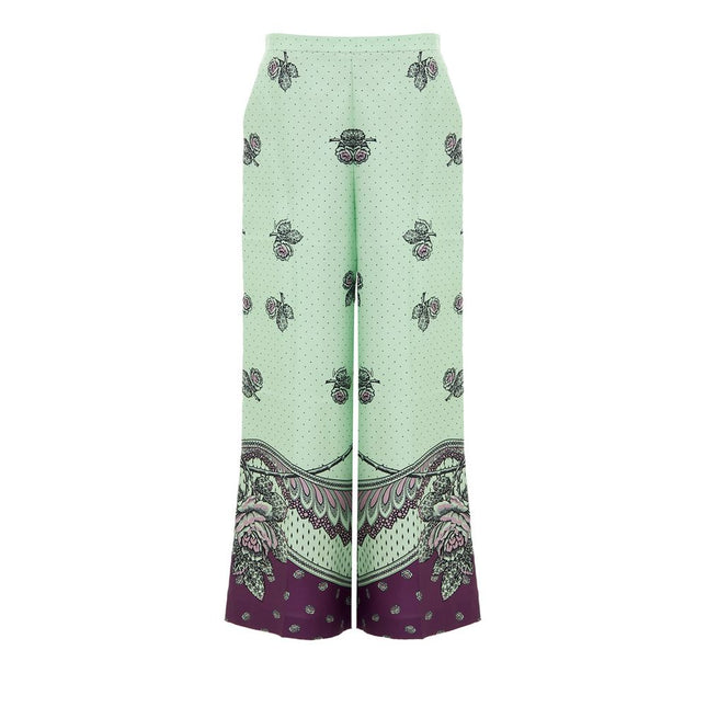 Gucci Green Silk Casual Pants