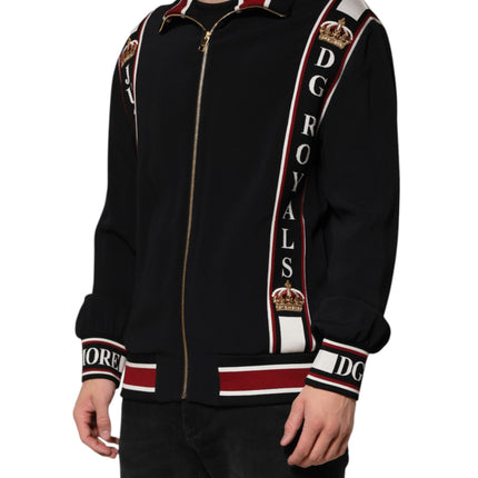 Dolce & Gabbana Black DG King Full Zip Sweatshirt  Sweater