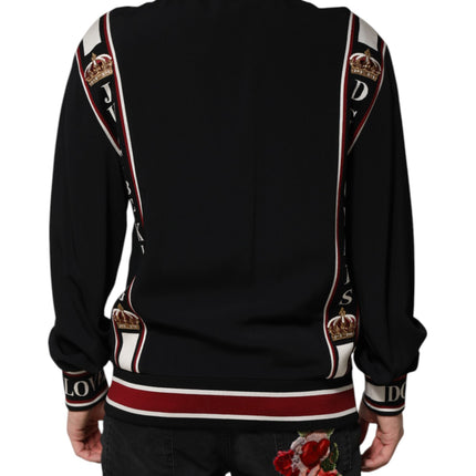 Dolce & Gabbana Black DG King Full Zip Sweatshirt  Sweater