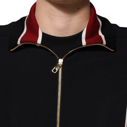 Dolce & Gabbana Black DG King Full Zip Sweatshirt  Sweater