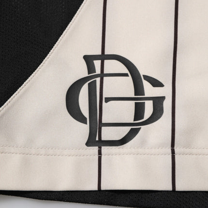 Dolce & Gabbana Off White Polyester DG Logo Sweatshorts Shorts