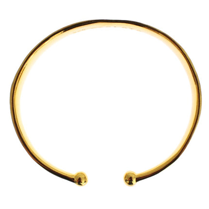 Nialaya CZ Gold Sterling 925 Silver Bangle Bracelet