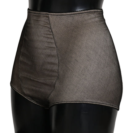 Dolce & Gabbana Bottoms Underwear Beige With Black Net