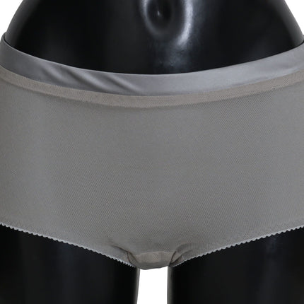 Dolce & Gabbana Underwear Silver With Net Silk Bottoms