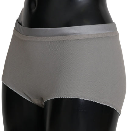 Dolce & Gabbana Underwear Silver With Net Silk Bottoms