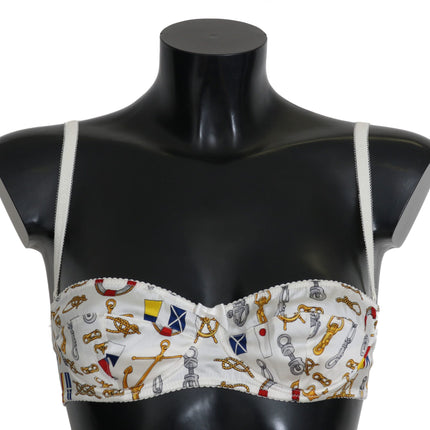 Dolce & Gabbana White Balconcino Sailor Print Underwear