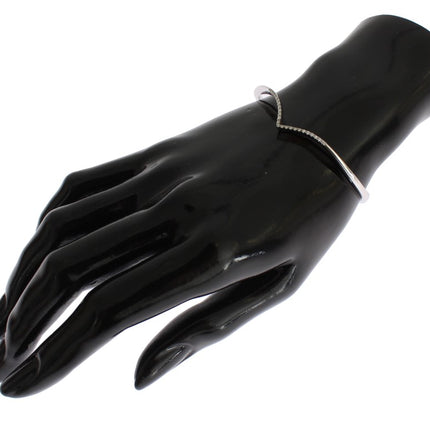 Nialaya Skyfall CZ 925 Silver Bangle Bracelet