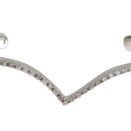 Nialaya Skyfall CZ 925 Silver Bangle Bracelet