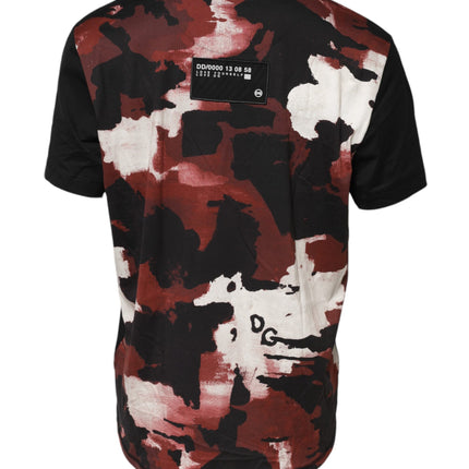 Dolce & Gabbana Multicolor Camouflage Crew Neck T-shirt