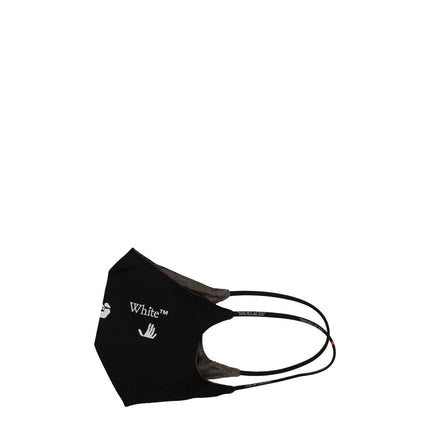Off-White Black Cotton Facemask