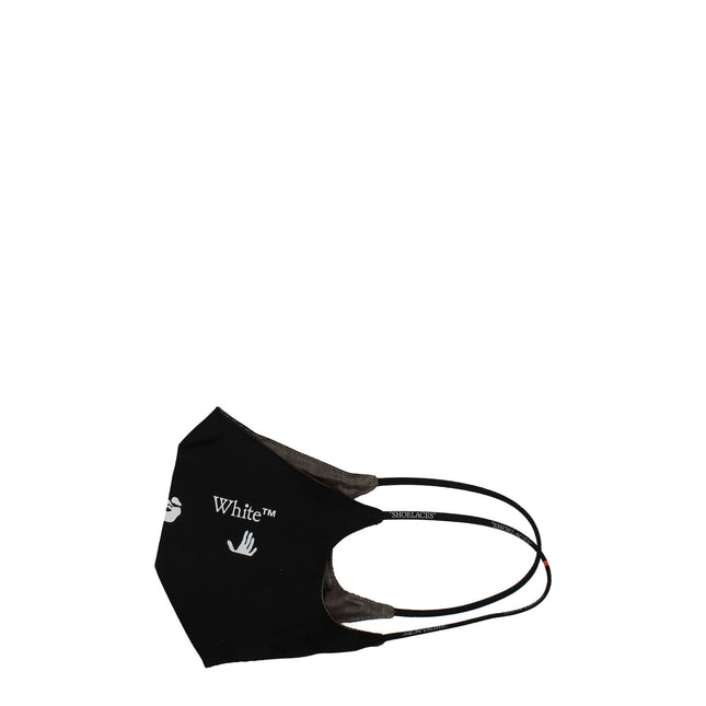 Off-White Black Cotton Facemask