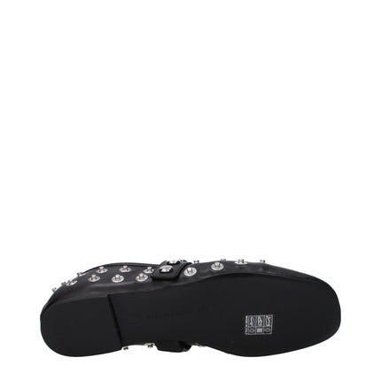 Stella McCartney Black Leather Ballet Flats