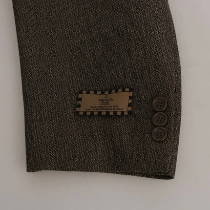 Dolce & Gabbana Brown Single Breasted Wool Suit